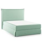 Letto boxspring Avellino II Microfibra Orela: menta - 140 x 200cm - H3