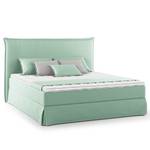 Boxspringbett AVELLINO mit Husse Microfaser Orela: Mint - 160 x 200cm - H3