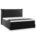 Boxspringbett AVELLINO mit Husse Microfaser Orela: Schwarz - 160 x 200cm - H3