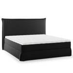 Letto boxspring Avellino II Microfibra Orela: nero - 160 x 200cm - H3