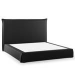 Boxspringbett AVELLINO mit Husse Microfaser Orela: Schwarz - 160 x 200cm - H3