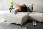 Ecksofa CONNOLLY Microfaser Hoku: Sand - Longchair davorstehend links