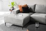 Ecksofa CONNOLLY Microfaser Hoku: Grau - Longchair davorstehend links