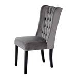 Chaise Norberg Velours - Anthracite - Anthracite - Velours