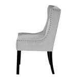 Chaise Valbu Velours - Gris argenté - Gris argenté