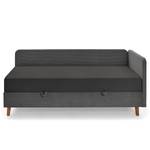 Gestoffeerd bed Cabana Corduroy Poppy: Grijs - Breedte: 135 cm