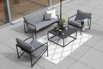 In- / Outdoorteppich Summer Polypropylen - Creme / Grau