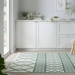 Laagpolig vloerkleed Teo polyester / katoen - groen - 120 x 170 cm - Groen - 120 x 170 cm