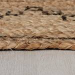 Laagpolig vloerkleed Printed jute - natuurlijk / zwart - 60 x 230 cm - 60 x 230 cm