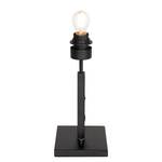 Lampe Stang sans abat-jour Fer / Coton - Noir - 1 ampoule - Hauteur : 30 cm