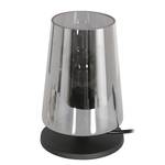 Lampe Ancilla hauteur 24 cm Fer / Verre dépoli - Noir - 1 ampoule - Noir