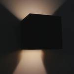 Wandlamp Muro ijzer / katoen - zwart - 2 lichtbronnen - Zwart