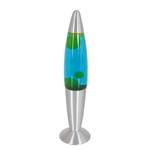 Lampe Volcan Rakete Acier / Verre transparent - Argenté - 1 ampoule - Argenté