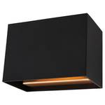 Wandlamp Muro Vierkant type A ijzer - zwart - 1 lichtbron - Zwart