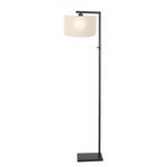 Lampadaire Stang 1 ampoule - Type A Fer / Polyester - Blanc cassé - 1 ampoule - Blanc laine