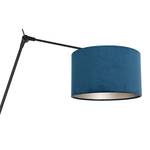 Wandlamp Prestige Chic A ijzer / polyester - turquoise / zwart - 1 lichtbron - Turquoise/Zwart