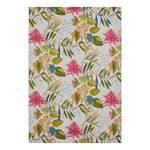 In-& outdoorvloerkleed Flowers & Leaves polyester/polypropeen - wit/meerdere kleuren - 80 x 165 cm