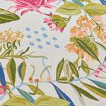 In-& outdoorvloerkleed Flowers & Leaves polyester/polypropeen - wit/meerdere kleuren - 80 x 165 cm