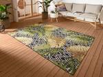 Tapis int. / ext. Diamonds & Leaves Polyester / Polypropylène - Noir / Multicolore - 200 x 285 cm