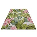 In-/Outdoor Teppich Tropical Polyester/Polypropylen - Grün / Mehrfarbig - 80 x 165 cm