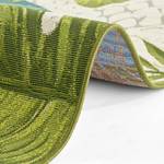 In-& outdoorvloerkleed Tropical Leaves polyester/polypropeen - Groen/blauw - 80 x 165 cm