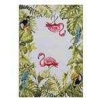 In-& outdoorvloerkleed Tropical Birds polyester/polypropeen - groen/wit - 160 x 235 cm