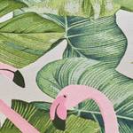 Tapis int. / ext. Tropical Flamingo Polyester / Polypropylène - Vert / Rose - 80 x 165 cm