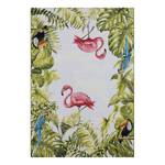 In-/Outdoor Teppich Tropical Birds Polyester/Polypropylen - Grün / Weiß - 200 x 285 cm