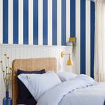 Papier peint intissé Harborough Stripe 10 m x 52 cm - Bleu