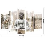Leinwandbilder Set Buddha 5-teilig