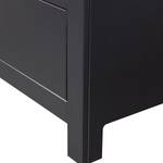 Tv-meubel Branxton massief grenenhout - zwart - Zwart