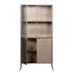 Credenza con vetrina Flint Ferro - Champagne