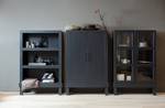 Vitrinenschrank Branxton Kiefer massiv - Schwarz - Schwarz