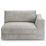 1,5-Sitzer Sofa Dixwell Cordstoff Lizza: Hellgrau - Armlehne davorstehend rechts