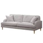 3-Sitzer Sofa Bethania Cordstoff Lola: Hellgrau