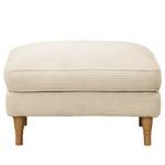 Polsterhocker Bethania Cordstoff Lola: Creme