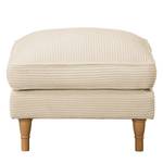 Polsterhocker Bethania Cordstoff Lola: Creme