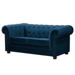 2-Sitzer Sofa Upperclass Samt Ravi: Marineblau