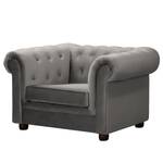 Fauteuil Upperclass Velours Ravi: Taupe