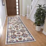 Tapis oriental Caracci Polypropylène - Blanc crème - 80 x 240 cm