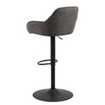 Chaises de bar Magrin - Lot de 2 Tissu Bouclé Moena: Anthracite