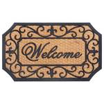 Paillasson caoutchouc-coco Welcome Fibres de coco / Caoutchouc - Beige / Noir