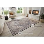 Kurzflorteppich Sand Polypropylen - Lila / Beige - 80 x 120 cm