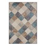 Laagpolig vloerkleed Bakke polypropeen - beige/blauw - 120 x 170 cm