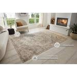 Kurzflorteppich Sand Polypropylen - Creme / Hellbraun - 120 x 170 cm