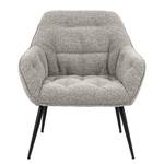 Chaise lounge Magrin Bouclé / Fer - Gris / Noir