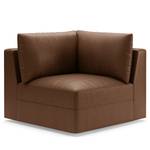 Ecksofa Dixwell Antiklederlook - Microfaser Taeko: Schokobraun