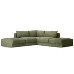 Ecksofa Dixwell Cordstoff Lizza: Olive