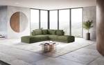 Ecksofa Dixwell Cordstoff Lizza: Olive