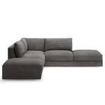 Ecksofa Dixwell Cordstoff Lizza: Grau